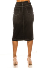 Load image into Gallery viewer, Nancy Black Denim Skirt
