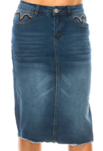 Load image into Gallery viewer, Mandy Western Stitching Straight Skirt