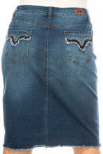 Load image into Gallery viewer, Mandy Western Stitching Straight Skirt