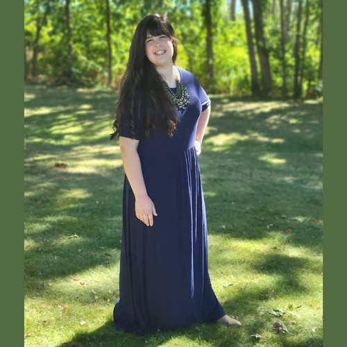 Navy Blue Maxi Dress